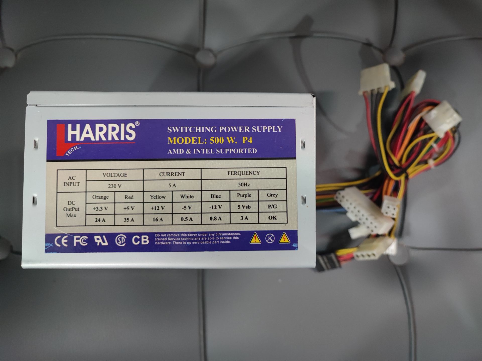 پاور HAPRIS  استوک سالم - با گارانتی یک  ماهه model 500w -p4