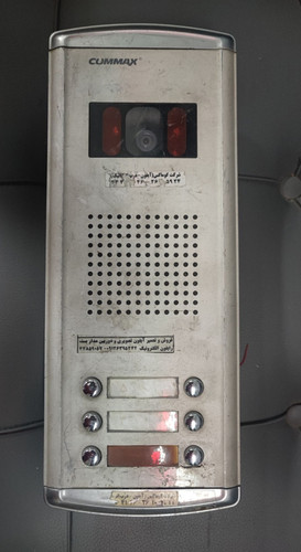 آیفون تصویری پنل بیرونی ۶ واحدی کماکس دوربین سیاه سفید ( استوک )commax پنل دربازکن تصویری کوماکس